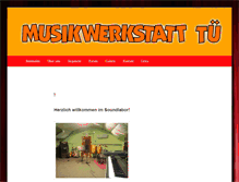 Tablet Screenshot of musikwerkstatt-tuebingen.de